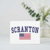 Scranton US Flag Briefkaart (Staand voorkant)