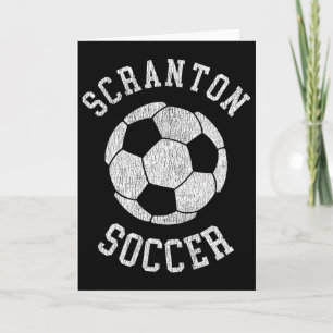 Scranton Voetbal Retro Versleten 90's Vintage Kaart