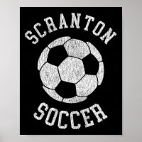 Scranton Voetbal Retro Versleten Jaren 90 Oud