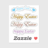 Scrap Boeking Gelukkig Pasen Sticker (Vel)