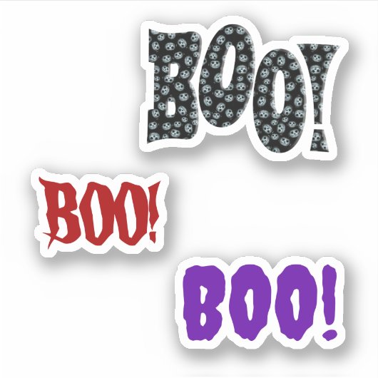 Scrap Book BOO! Halloween Sticker (Voorkant)