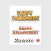 Scrap Book Happy Halloween Sticker (Vel)
