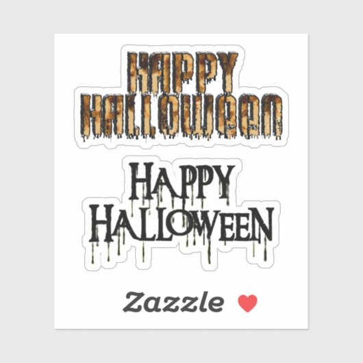 Scrap Book Happy Halloween Sticker (Vel)