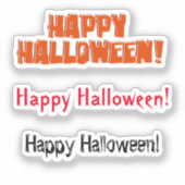 Scrap Book Happy Halloween Sticker (Voorkant)