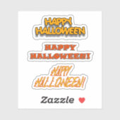 Scrap Book Happy Halloween Sticker (Vel)