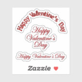 Scrap Book Happy Valentine's Day Sticker (Vel)