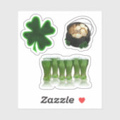 Scrap Booking Green Beer St. Patrick's Day Sticker (Vel)