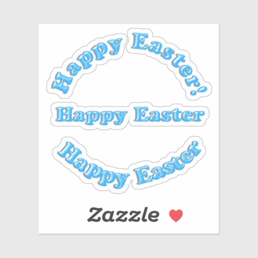 Scrap Booking Happy Easter Sticker (Vel)