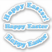 Scrap Booking Happy Easter Sticker (Voorkant)