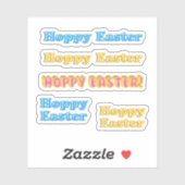 Scrap Booking Happy Easter Sticker (Vel)