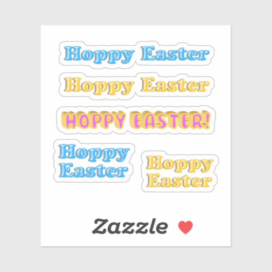 Scrap Booking Happy Easter Sticker (Vel)