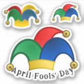Scrap Booking Jesters Pet April Fools Day Sticker (Voorkant)