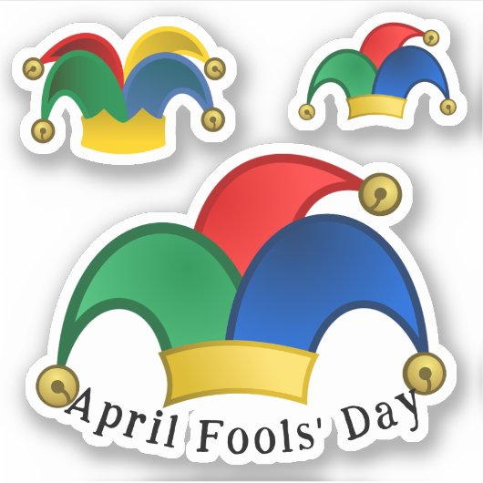 Scrap Booking Jesters Pet April Fools Day Sticker (Voorkant)