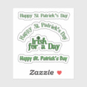 Scrap Booking Text St. Patrick's Day Sticker (Vel)