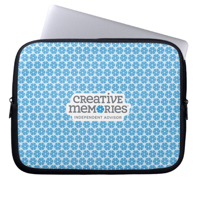 Scrap Happy Neopreen Bag 10" Past op IPad Laptop Sleeve (Voorkant)
