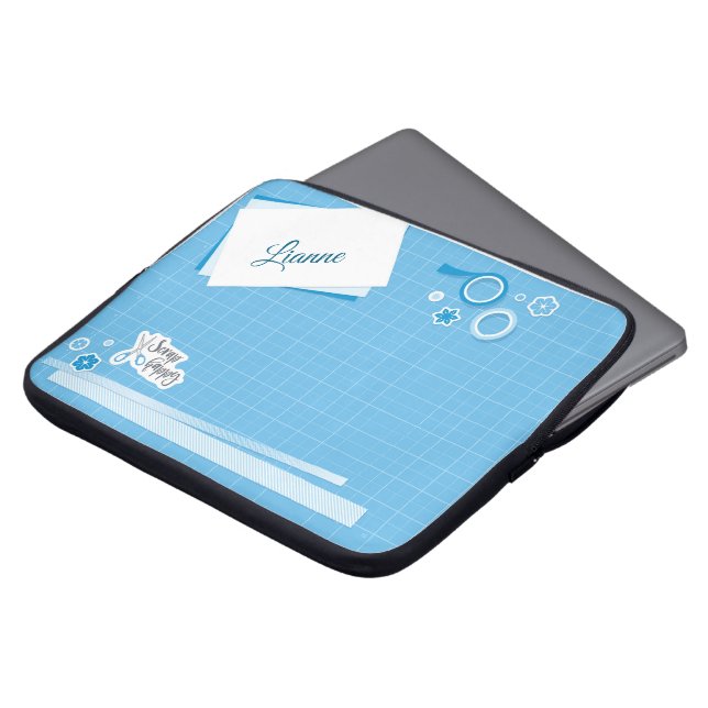 Scrap Happy Neopreen iPad Bag Laptop Sleeve (Voorkant top)