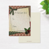 Scrap Style Gift Label Visitekaartjes (Bureau)