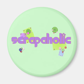 Scrapaholic Scrapbook Lovers Magnet