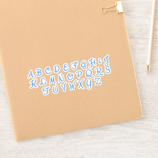 Scrapbook alfabet letters - Handschrift Stickers (Notitieboek)