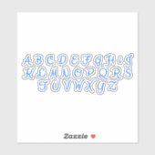 Scrapbook alfabet letters - Handschrift Stickers (Vel)