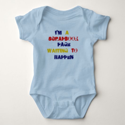 SCRAPBOOK BABY ROMPER (Voorkant)
