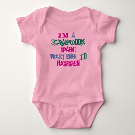 SCRAPBOOK BABY ROMPER (Voorkant)