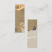  Scrapbook Bloemen Thema Mini Bladwijzer Kaart Contactkaartje (Voorkant / Achterkant)