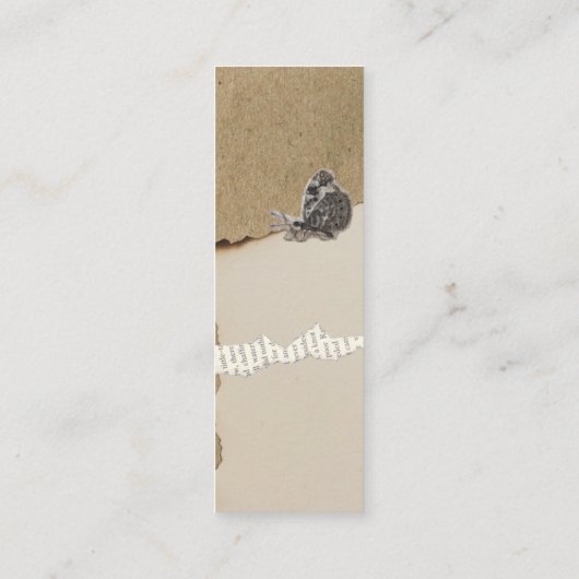  Scrapbook Bloemen Thema Mini Bladwijzer Kaart Contactkaartje (Achterkant)