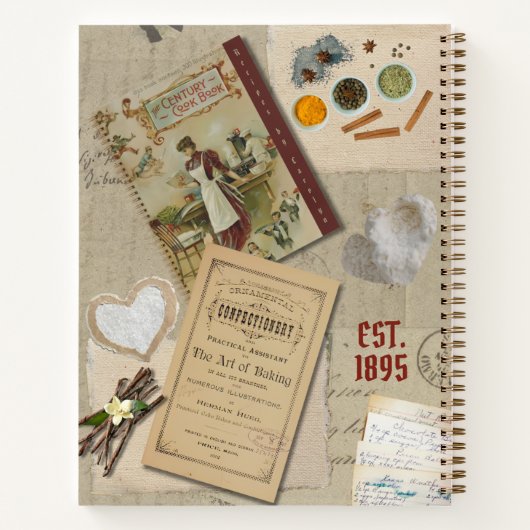  Scrapbook Charm Recept Cookbook Notitieboek (Achterkant)