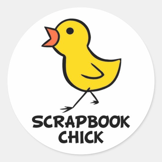 Scrapbook Chick Sticker (Voorkant)