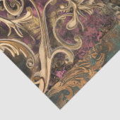 Scrapbook Collage, verguld Lijst, meisje in een ve Tissuepapier (Detail)