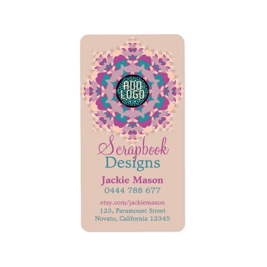 Scrapbook Crafts Pinks Product Address Sticker Lab (Voorkant)