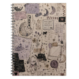 scrapbook esthetiek, vintage journaal  notitieboek