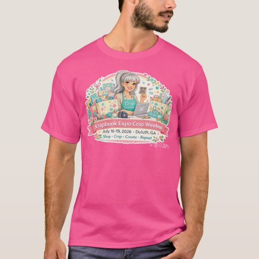 Scrapbook Expo Basic T-shirt 2026 Unisex Zwart (Voorkant)