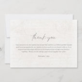 Scrapbook foto bruiloft bedankje bedankkaart (Achterkant)