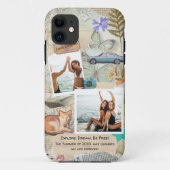 Scrapbook Fotocollage gepersonaliseerd Case-Mate iPhone Case (Achterkant)