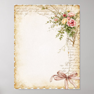 Scrapbook & Junk Journal Paper Digital Download Poster