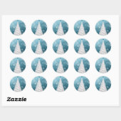 Scrapbook kerstboom stickers - Gepersonaliseerd (Vel)