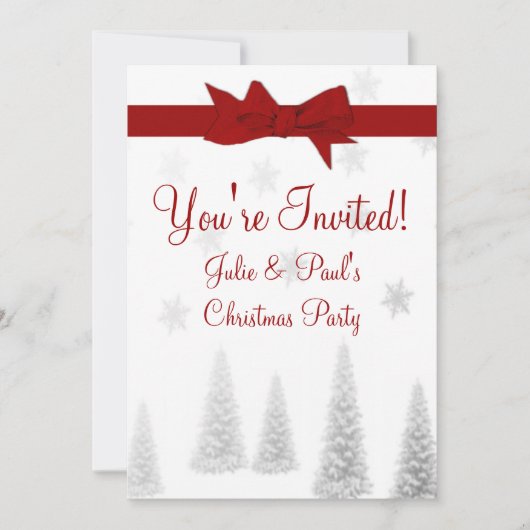 Scrapbook kerstfeestelijke uitnodiging (Voorkant)