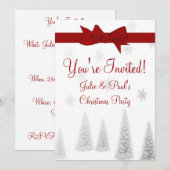 Scrapbook kerstfeestelijke uitnodiging (Voorkant / Achterkant)