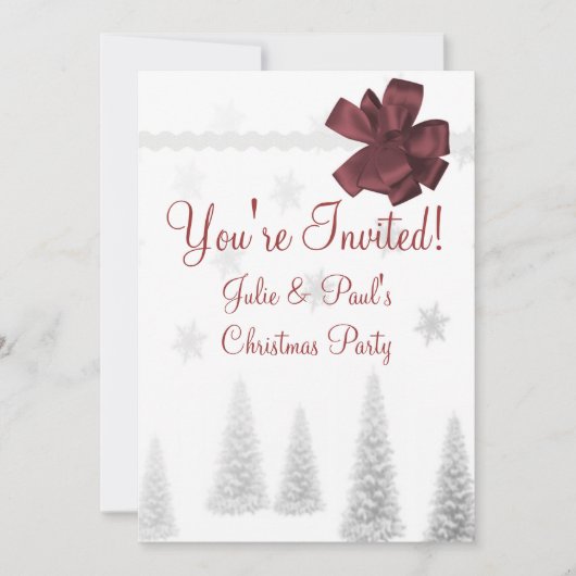 Scrapbook kerstfeestelijke uitnodiging (Voorkant)