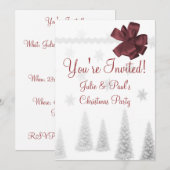 Scrapbook kerstfeestelijke uitnodiging (Voorkant / Achterkant)