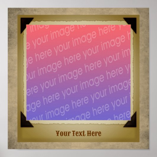 Scrapbook Lijst Creëer Je eigen foto Poster (Voorkant)