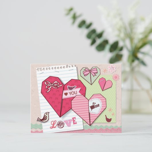 Scrapbook met Love Elements Briefkaart (Staand voorkant)
