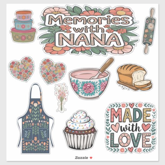 Scrapbook Nana Custom-Cut Vinyl Sticker (Vel)
