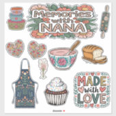 Scrapbook Nana Custom-Cut Vinyl Sticker (Vel)