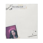 Scrapbook Notepad | Custom Photo & Name Gift Notitieblok (Voorkant)