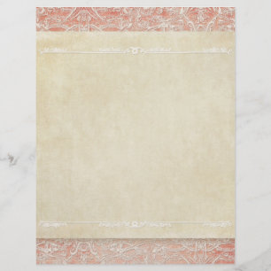 Scrapbook Pagina's Vintage Franse Regency Kant Flyer