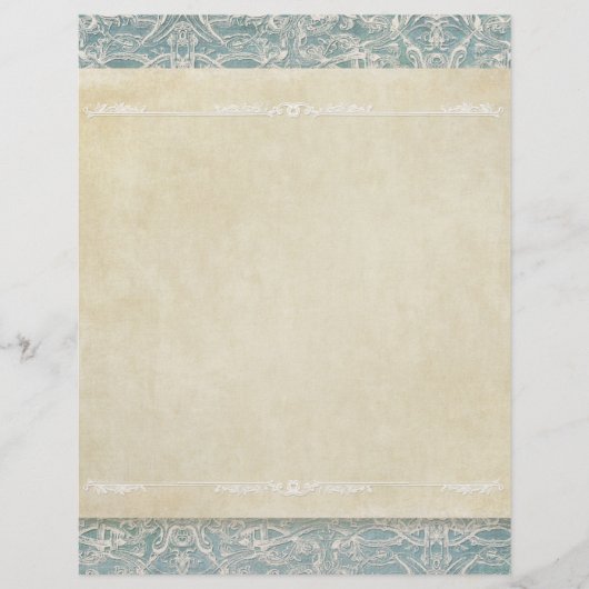 Scrapbook Pagina's Vintage Franse Regency Kant Flyer (Voorkant)