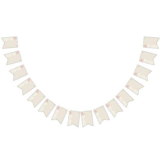 Scrapbook Paper beige Vlaggetjes (Alle)